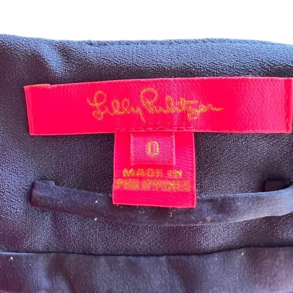 Lilly Pulitzer jumper jumpsuit blue short sleeve Size 0 XS - Picture 7 of 7